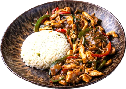 Creamy Chicken with Veg Rice